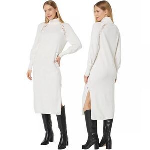 Ted Baker  Malorri Knit Midi Dress in Cream Size 0/2